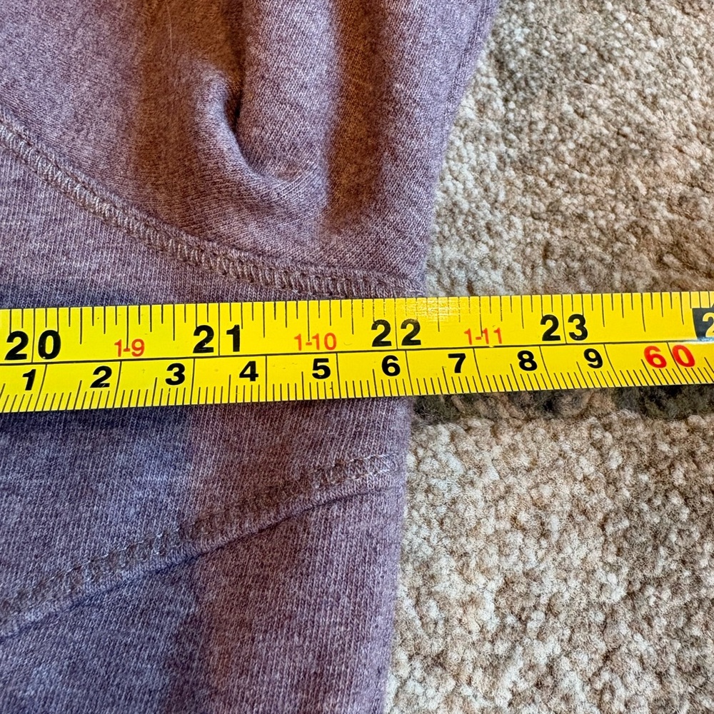 L.L.Bean Soft Cozy Funnel Neck Pullover Hoodie in Heather Purple Size XL layer - Picture 6 of 10